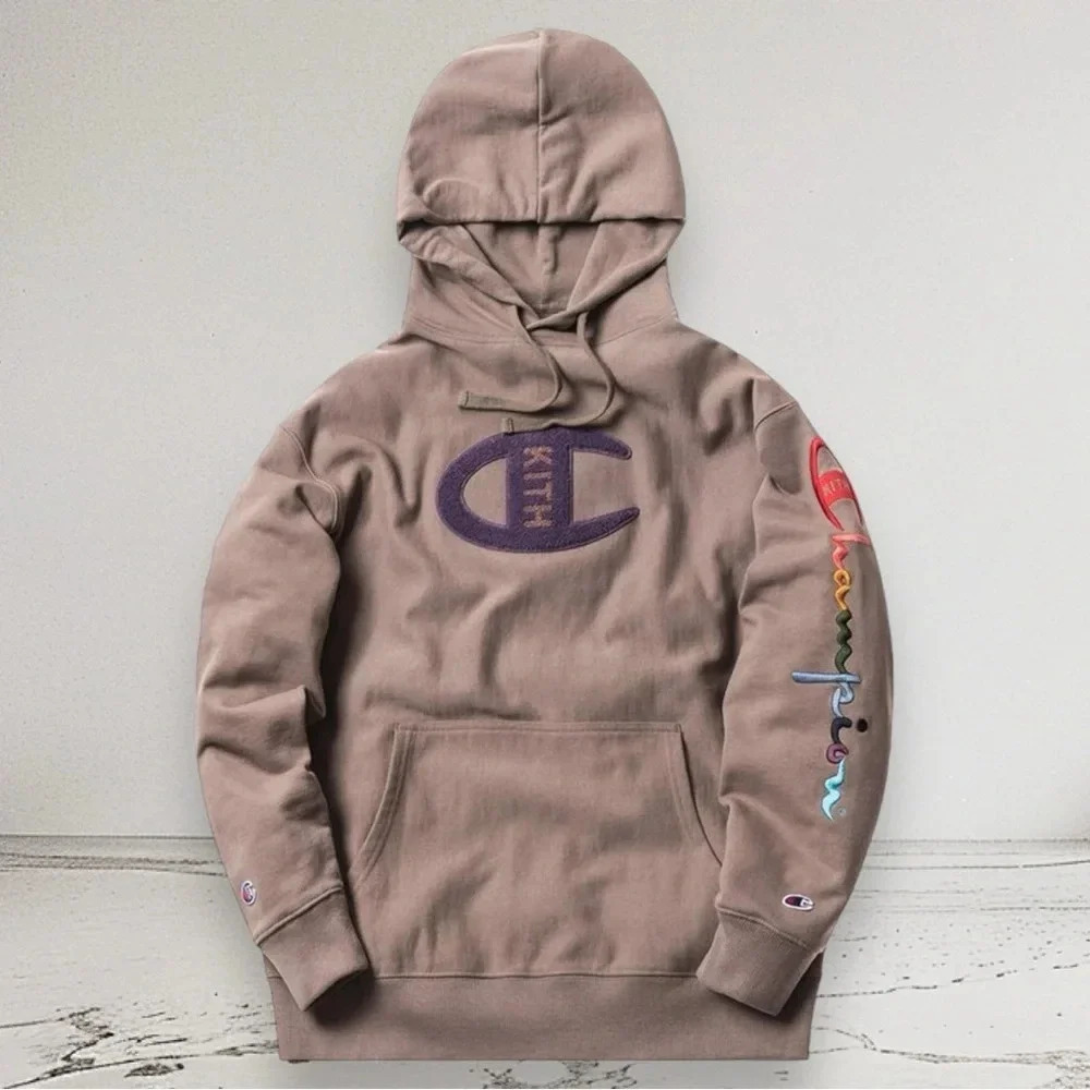 Kith x Champion Logo Hoodie Size M